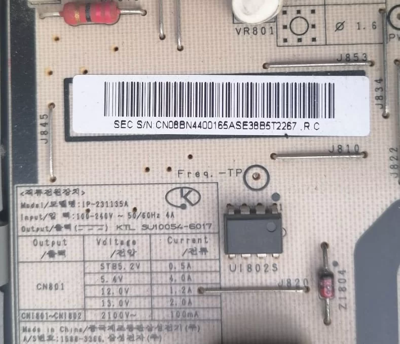 BN44-00165A, IP-231135A, SAMSUNG LE40R81B POWER BESLEME