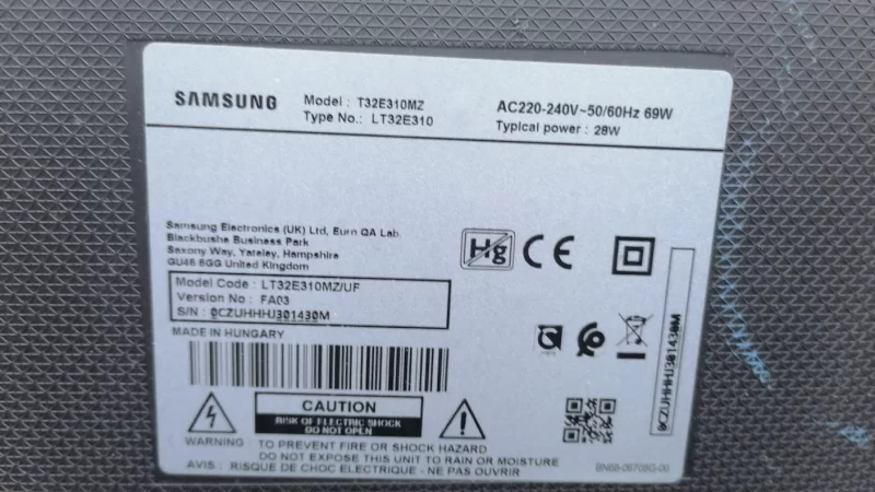 BN96-303368, SAMSUNG T32E310MZ HOPARLÖR TAKIMI