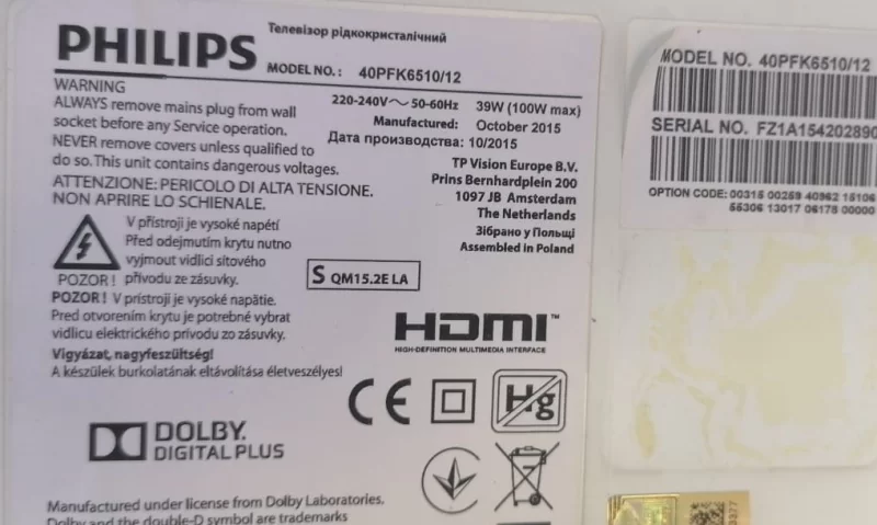 715G7030-M0G-000-005N (WK:1504), PHİLİPS 40PFK6510 MAİNBOARD ANAKART