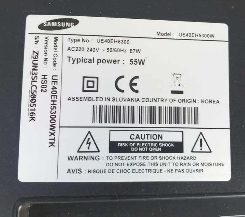 SHARP 5246TP, SAMSUNG UE40EH5300 T-CON BOARD