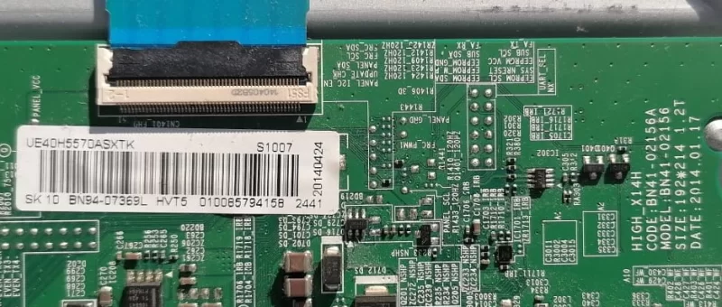 BN41-02156A, BN94-07369L, SAMSUNG UE40H5570 MAİNBOARD ANAKART