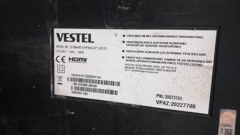 10082939, 23102477, 17mb90-2,  Vestel 42pf6090  Mainboard,  Anakart