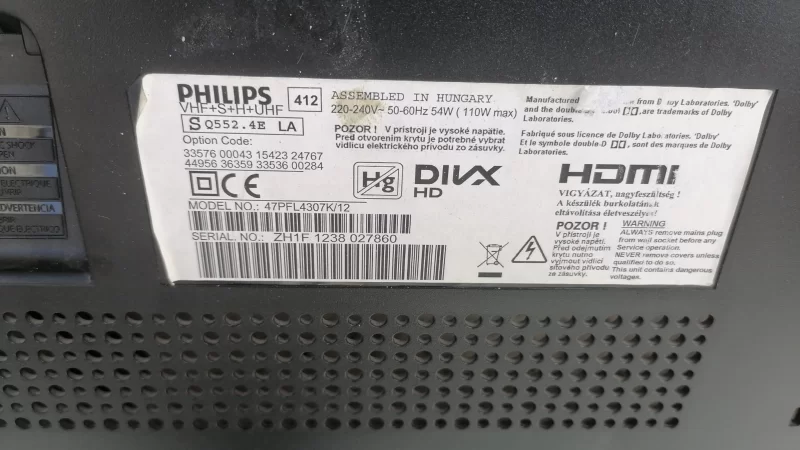 313929715693, PHİLİPS 47PFL4307K/12 MAİNBOARD ANAKART