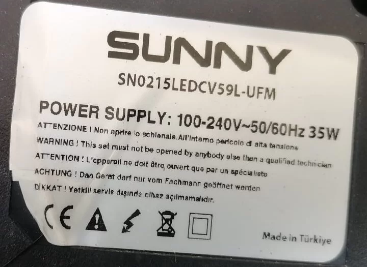 AY042D-1SF67, SUNNY SN0215LEDCV59L-UFM POWER BESLEME