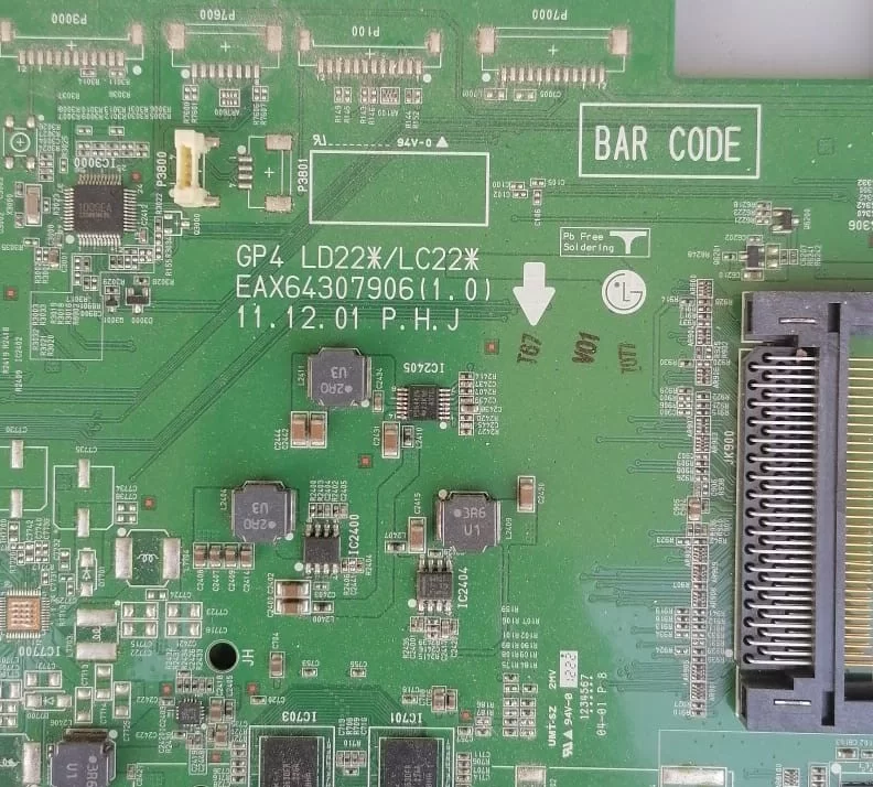 EAX64307906 (1.0), EBT62077802, LG 32LM620 MAİNBOARD ANAKART
