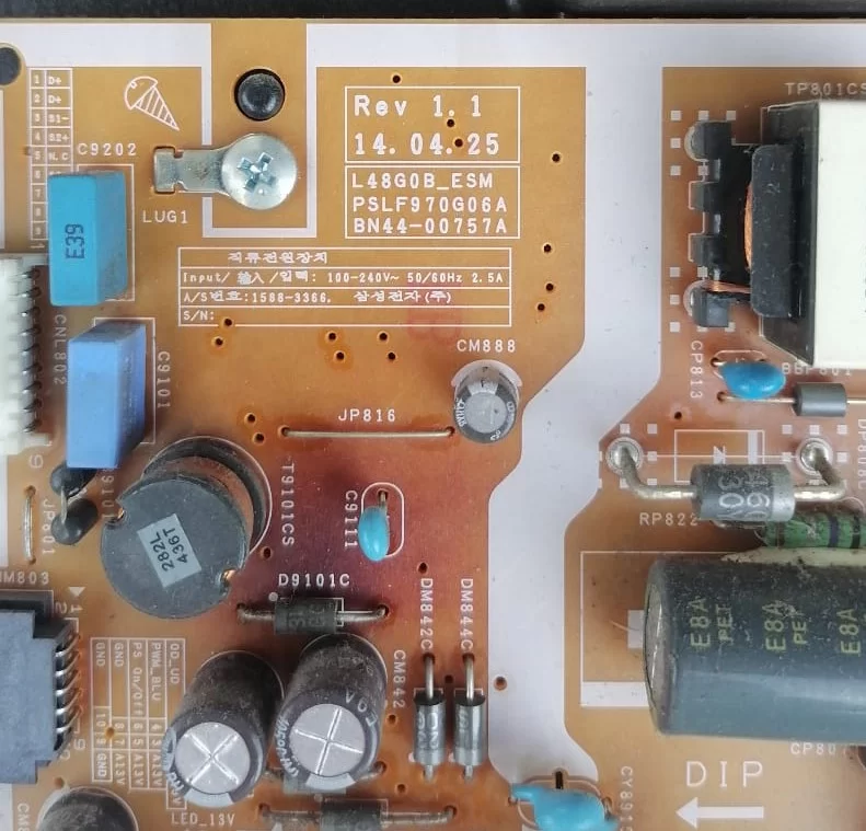 BN44-00757A, L48G0B_ESM, SAMSUNG UE48H5003 POWER BESLEME