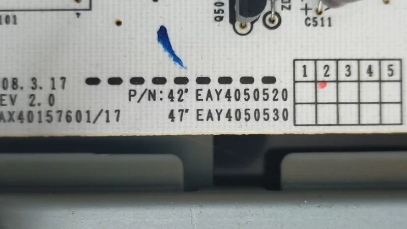 Eax40157601 (17), EAY4050520, Lg  42lg5000  Besleme,