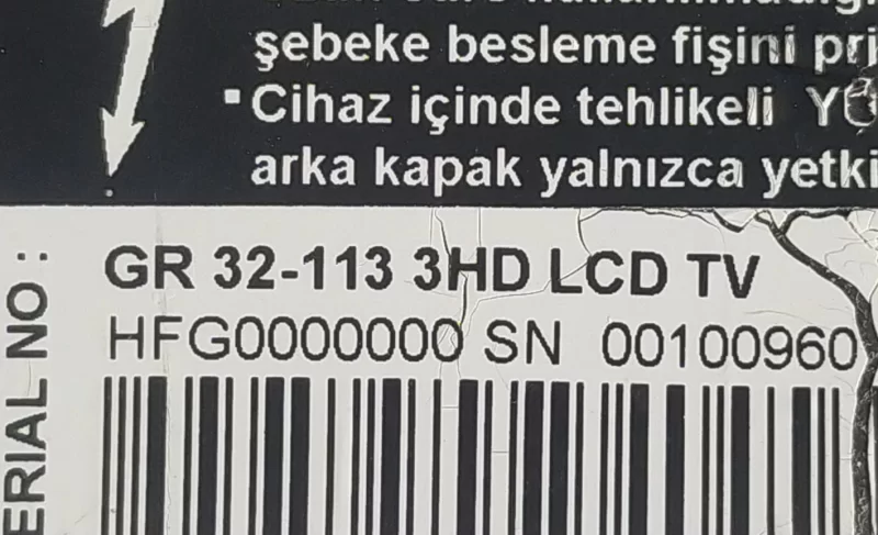 V225-3XX, GRUNDİG GR 32-113 İNVERTER