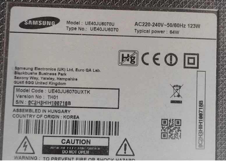 BN41-02354A,  SAMSUNG UE40JU6070 T-CON BOARD
