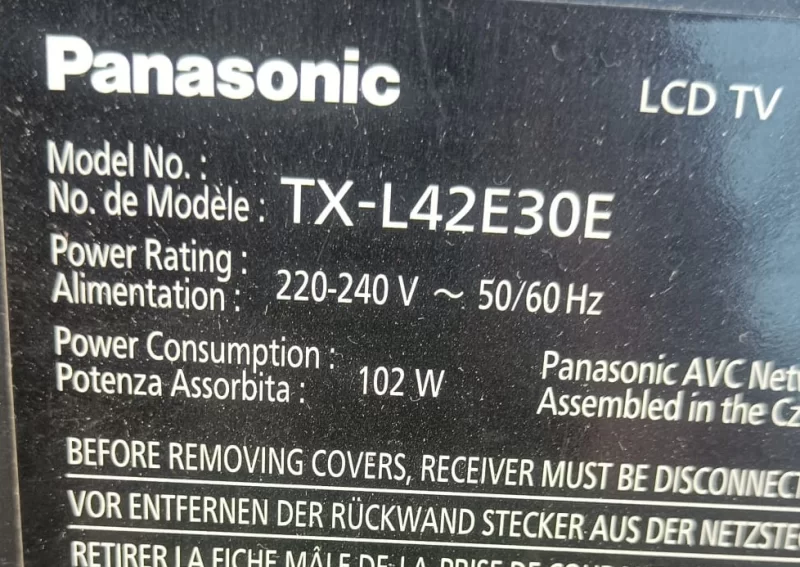 TNPA5364 -2P, PANASONİC TX-L42E30E POWER BESLEME