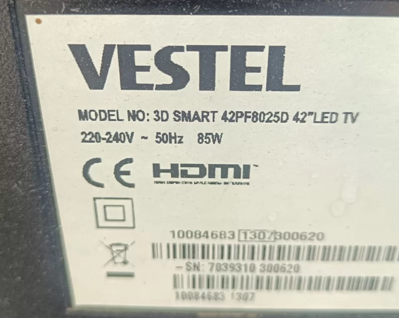 6870C-0452A, LC500DUE-SFR1, VESTEL 42PF8025D TCON KARTI