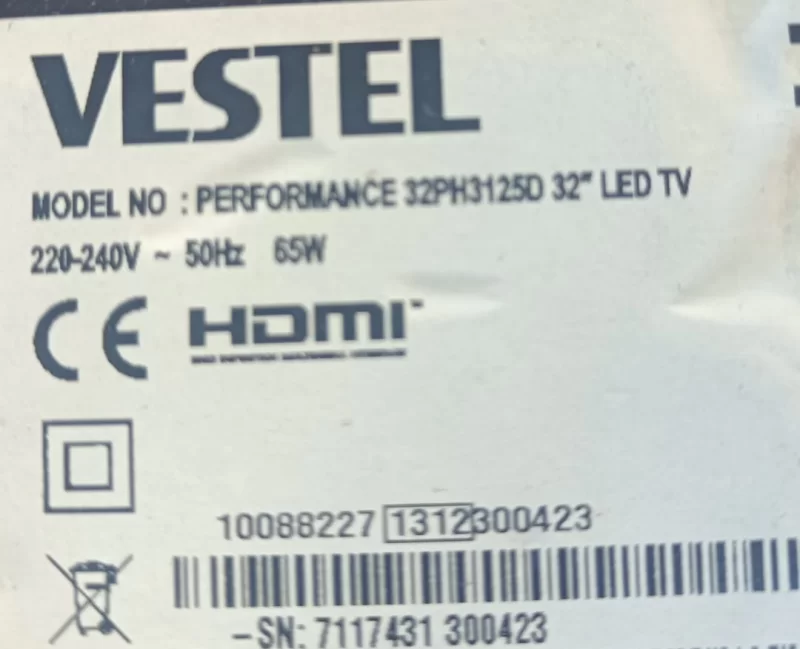30077250, VESTEL PERFORMANCE 32PH3125D HOPARLÖR TAKIMI