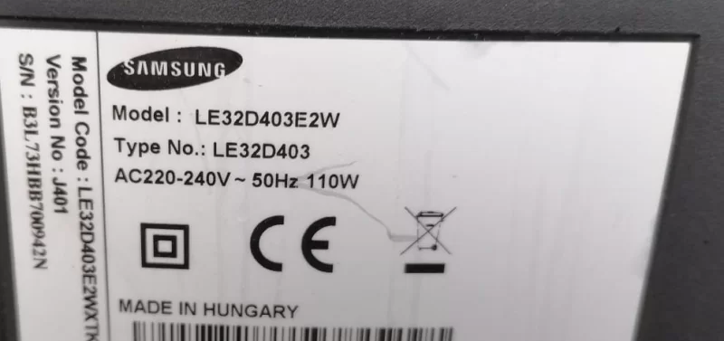 TB32HD_BSM, INV32T3UA, SAMSUNG LE32D403E2W İNVERTÖR
