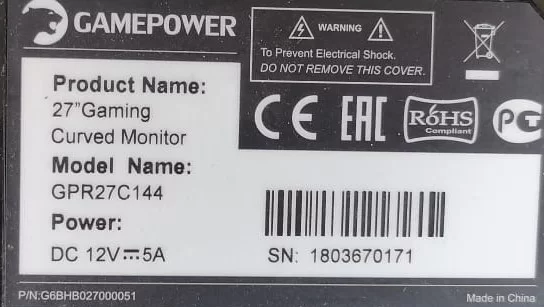 GAMEPOWER 27 GAMİNG GPR27C144 MONİTÖR STAND AYAĞI