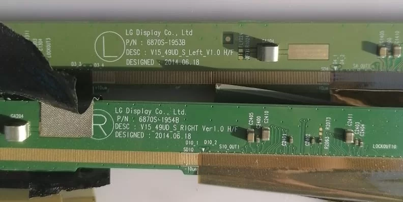 6870S-1953B, 6870S-1954B, SAĞ SOL  PANEL PCB-GOF
