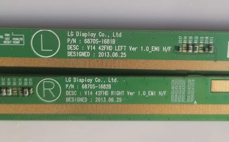 6870S-1681B, 6870S-1682B, V14 42FHD, SAĞ SOL  PANEL PCB-GOF