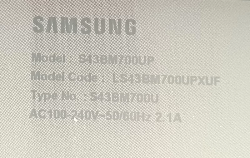 BN96-52807A, SAMSUNG S43BM700UP LVDS KABLOSU