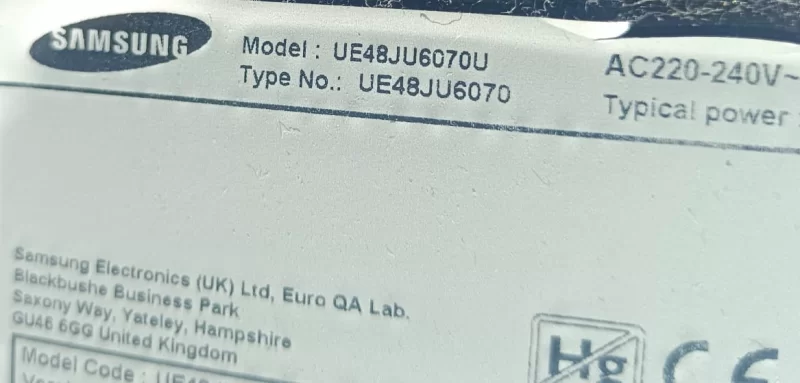BN41-02354A, SAMSUNG UE48JU6070U TCON KARTI