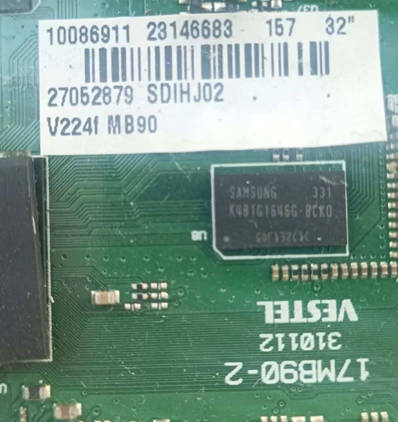17MB90-2, 10086911, 23146683, VESTEL 32PF7030 MAİNBOARD ANAKART