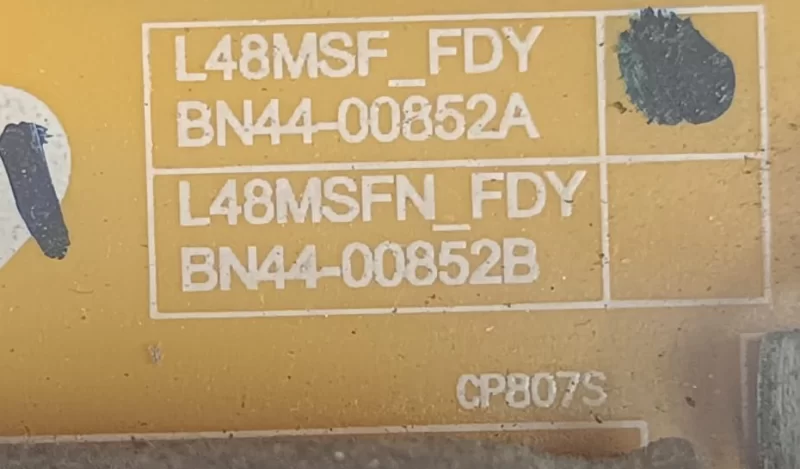 BN44-00852A, L48MSF_FDY, SAMSUNG UE48J5270S POWER BESLEME