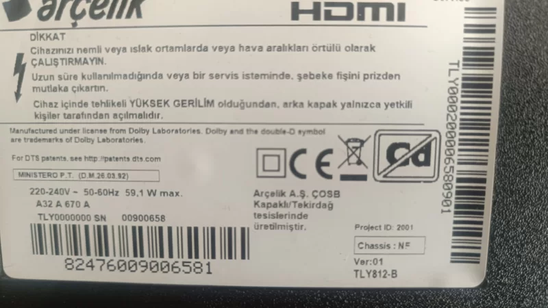 A32 A 670 A ARÇELİK TV SEHPA AYAĞI