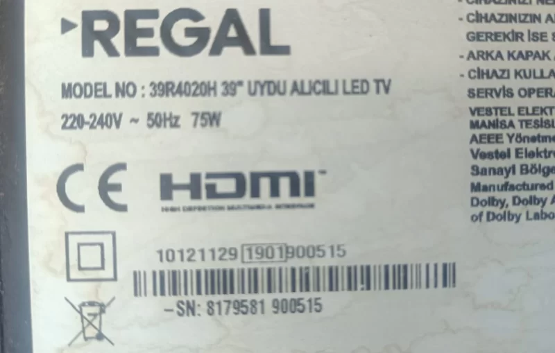 17IPS61, 28179584, 23476926, REGAL 30R4020H POWER BESLEME