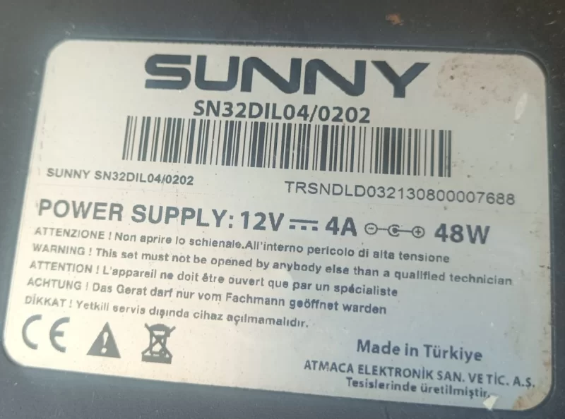17AT004V1.1 SUNNY SN32DIL04/0202 MAİNBOARD ANAKART
