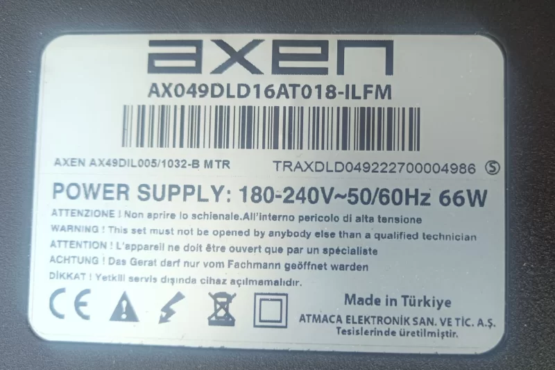 16AT018, AXEN AX049DLD16AT018-ILFM MAİNBOARD ANAKART