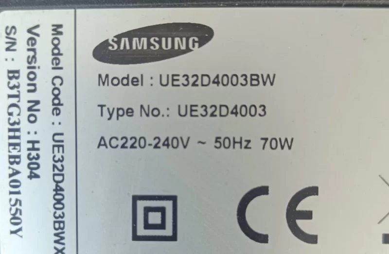BN41-01702A, SAMSUNG UE32D4003BW MAİNBOARD ANAKART