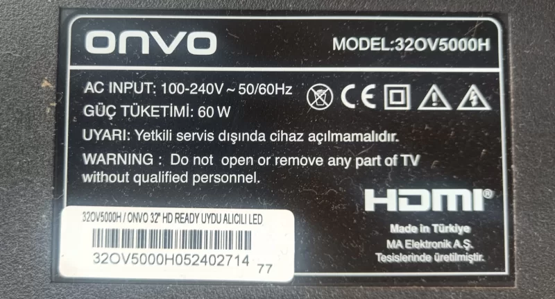 19SP-5090-1008Y5, ONVO 32OV5000H HOPARLÖR TAKIMI