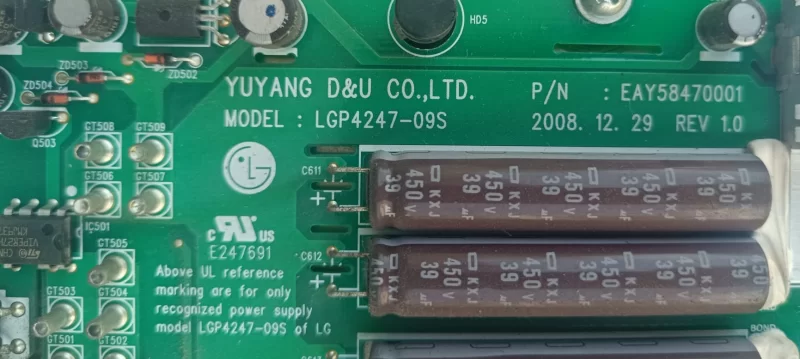 LGP4247-09S, EAY58470001, LG 42SL9500 POWER BESLEME
