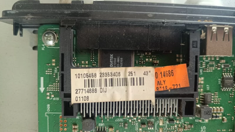 17MB82S, 10105458, 23353406, TELEFINKEN 43TF4025 MAİNBOARD ANAKART