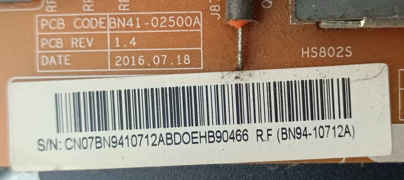 BN41-2500A, BN94-10712A, SAMSUNG UE50KU7000U POWER BESLEME