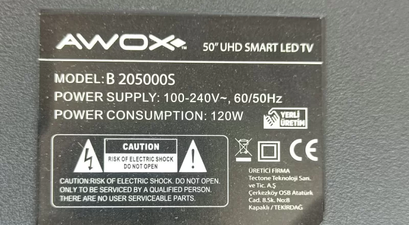 CC575PU1L, PD6744A2A-V3.0 AWOX B 205000S 50 UHD TCON KARTI