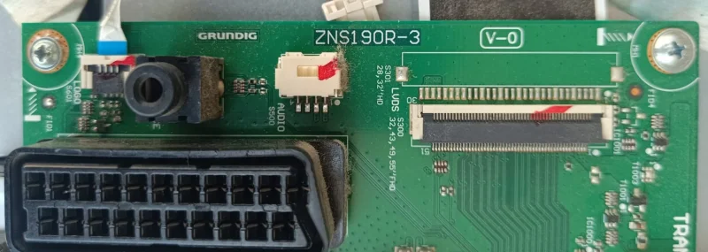 ZNS190R-3, PDG6ZZ, ARÇELİK A55L 5531 4B2 MAİNBOARD ANAKART