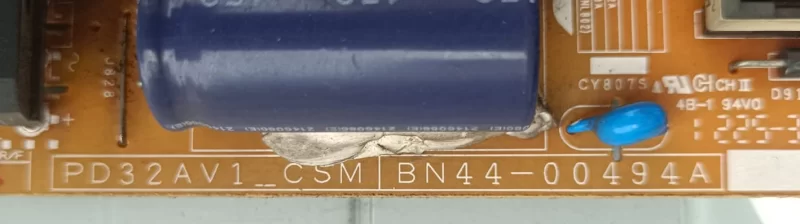 BN44-00494A, PD32AV1_CSM, SAMSUNG UE32EH5200S POWER BESLEME