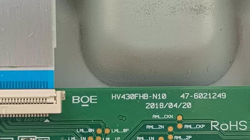 HV430FHB-N10, 47-6021249 PHİLİPS PFS5503/62 TCON KARTI