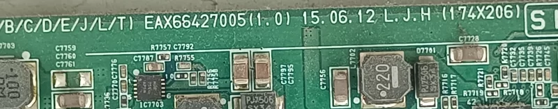 EAX66427005 (1.0), LG 49UH600V MAİNBOARD ANAKART