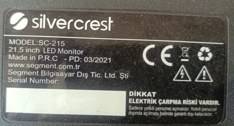 SG81MA_VH_F003, SİLVERCREST SC-215 MAİNBOARD ANAKART