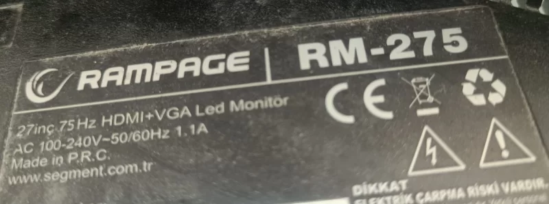 M2513A-HVA1,  RAMPAGE RM-275 MAİNBOARD ANAKART