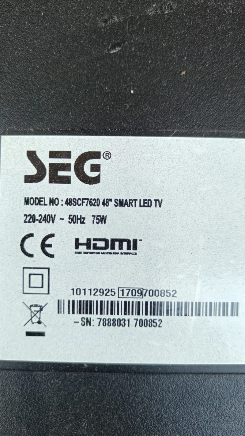 17MB211, 10112925, 23453833, SEG 48SCF7620 MAİNBOARD ANAKART