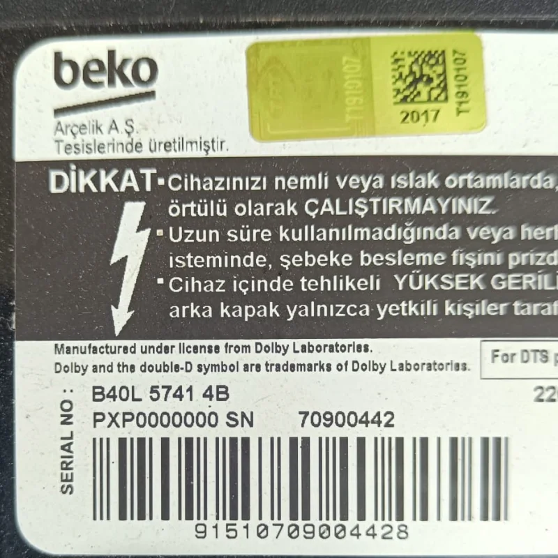 ZUV194R-06, ZWT140, BEKO B40L 5741 4B POWER BESLEME