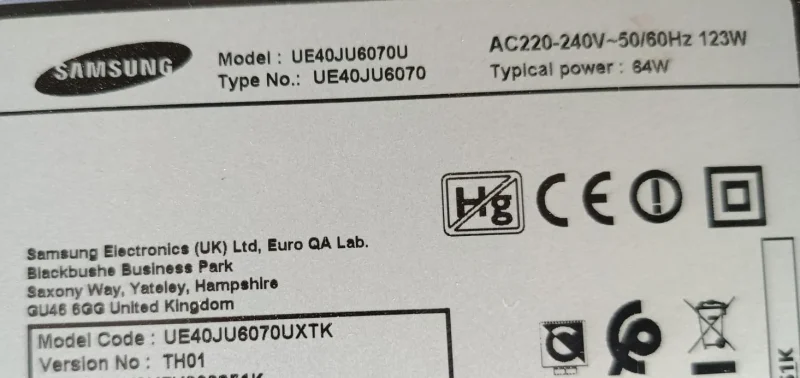 BN41-02443A, BN94-10704G, SAMSUNG UE40JU6070U MAİNBOARD ANAKART