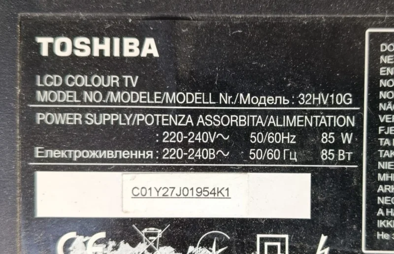 T32LIPS_LC, PSIV161C01V, TOSHİBA 32HV10G POWER BESLEME