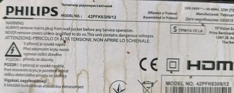 715G6165-M02-000-005N, PHİLİPS 42PFK6309/12 MAİNBOARD ANAKART