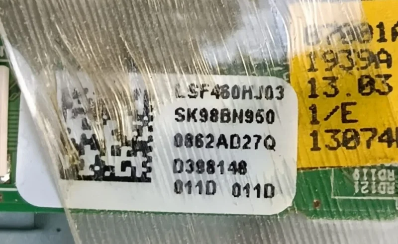 LSF460HJ03, SAMSUNG UE46F6800 TCON KARTI
