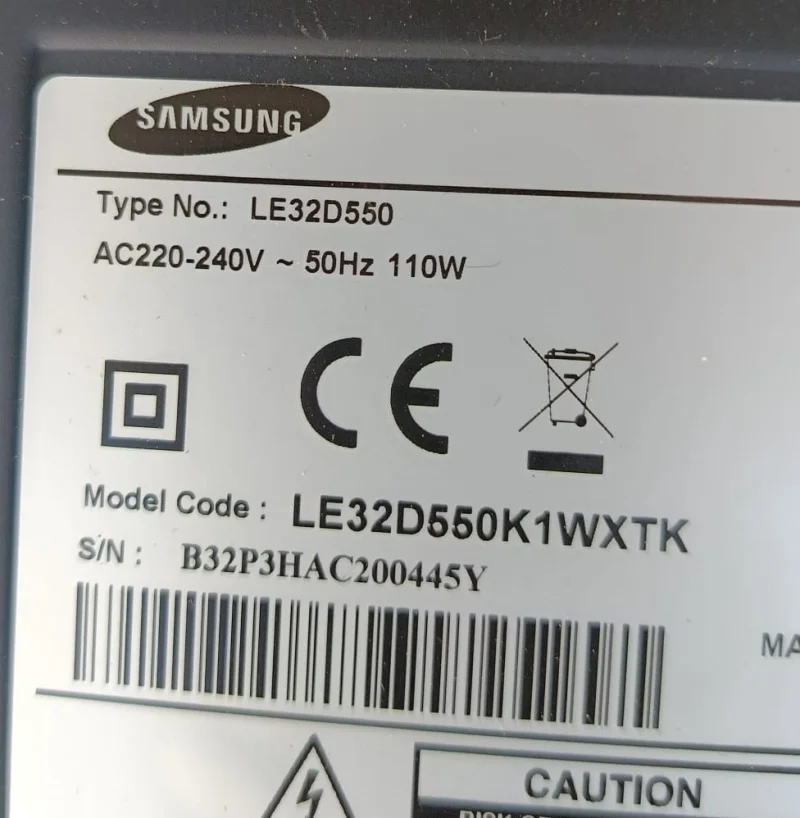 BN41-01751A, BN94-05410F, SAMSUNG LE32D550 MAİNBOARD ANAKART
