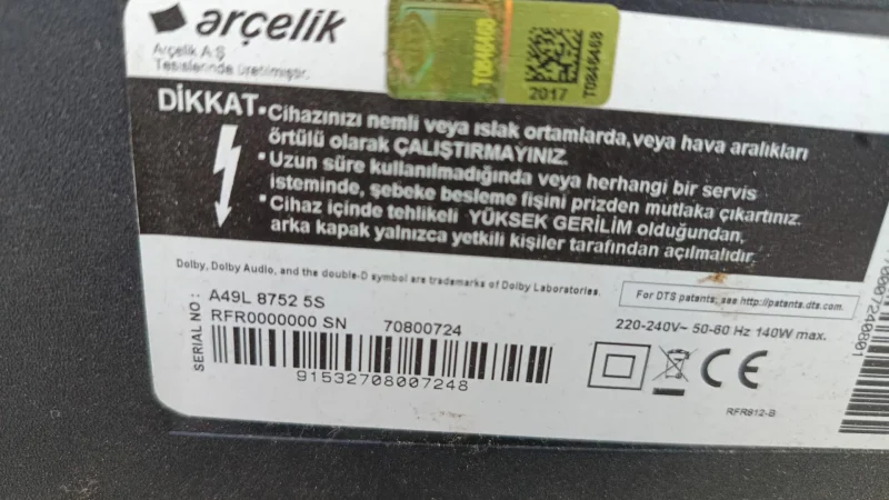 FSP123-3F01, ARÇELİK A49L 8752 5S POWER BESLEME