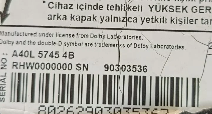 ZUV194-6, ZWT140, ARÇELİK A40L 5745 4B POWER BESLEME