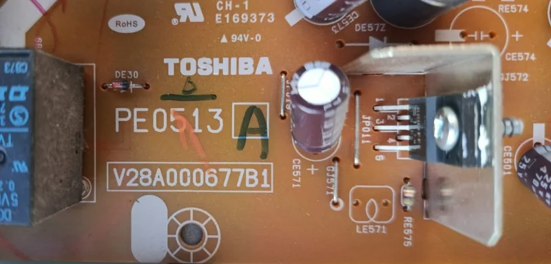 PE0513, V28A000677B1, TOSHİBA 32AV500P POWER BESLEME